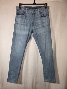 Levi's 512 Slim Taper Jeans 33x30 Light Wash "Sin City" Blue Denim